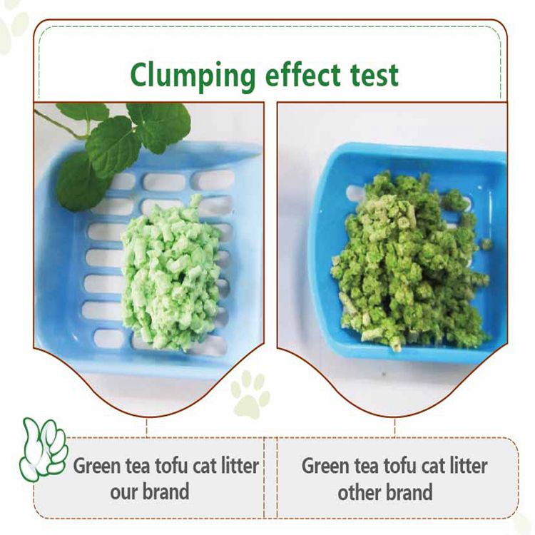 100% Natural Edible Strong Clumping Dust-Free Degradable Tofu Bluk Cat Litter